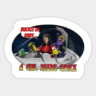 Girls are Starfighters too! Sticker